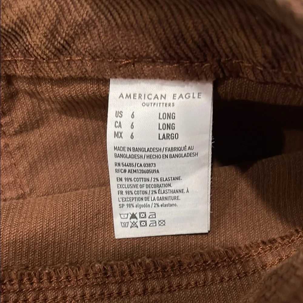 American Eagle Outfitters Chocolate Corduroy Flare Pants - Picture 6 of 7